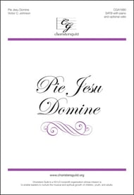 Pie Jesu Domine SATB choral sheet music cover Thumbnail